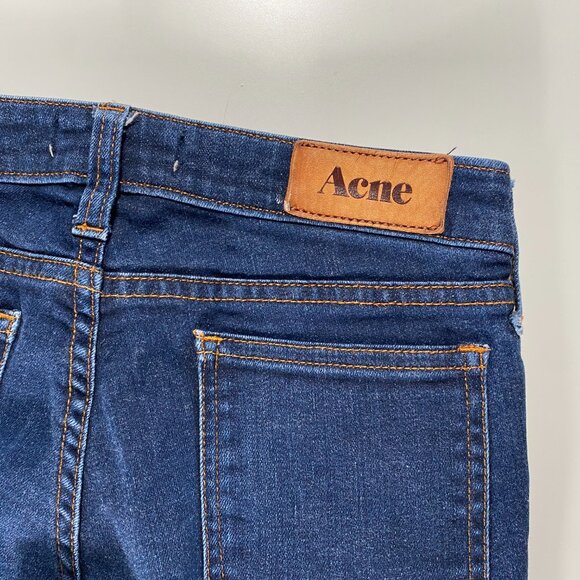 Acne Studios Kex Soft Raw Low Rise Slim Fit Jeans Womens size 25x31 - Picture 7 of 9